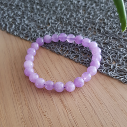 bracelet perle améthyste naturelle