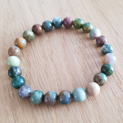 bracelet en perle d'agate indienne