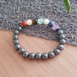 bracelet 7 chakras  pierres naturelles