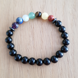 bracelet 7 chakras multicolore