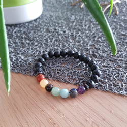 Bracelet 7 chakras multicolore