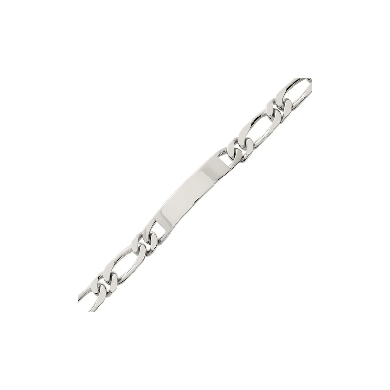 Gourmette identité maille alternée 1/1 en argent 925
6 mm