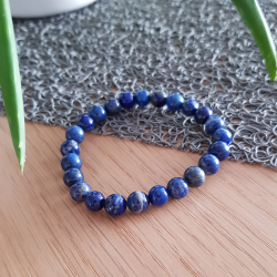 Bracelet bleu en lapis lazuli