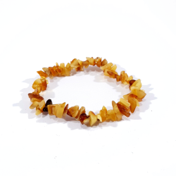 bracelet chips en ambre naturelle