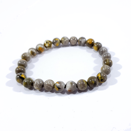 bracelet pierre naturelle en jaspe bumble bee