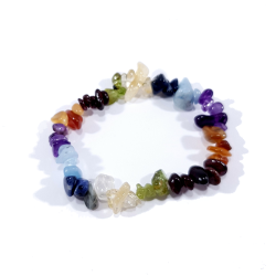 Bracelet  7 chakras en pierres naturelles