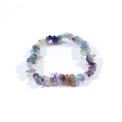 Bracelet baroque  en pierre naturelle de fluorite