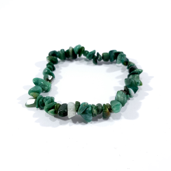 Bracelet baroque vert en pierre naturelle de budstone