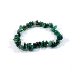 Bracelet  vert en pierre naturelle de budstone