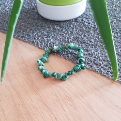 Bracelet baroque vert en pierre naturelle