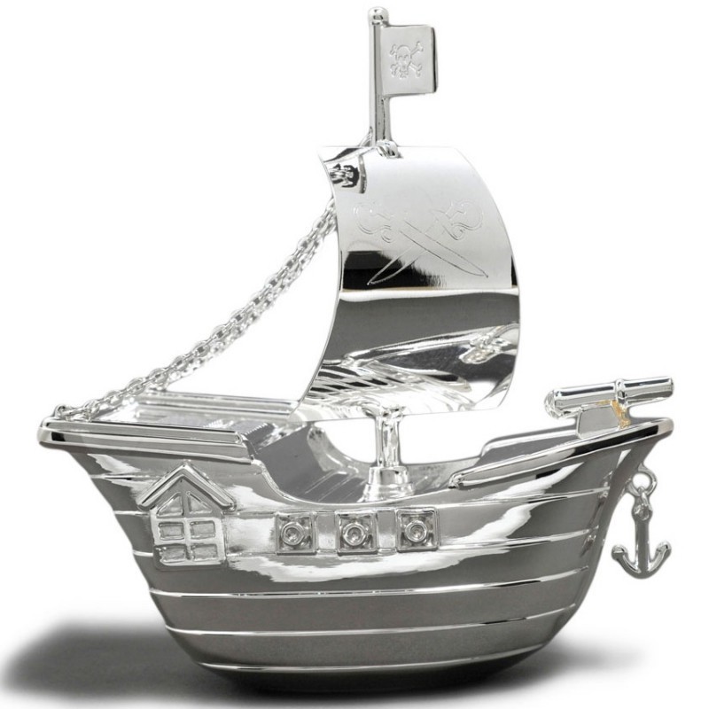 tirelire enfant bateau pirate à personnaliser