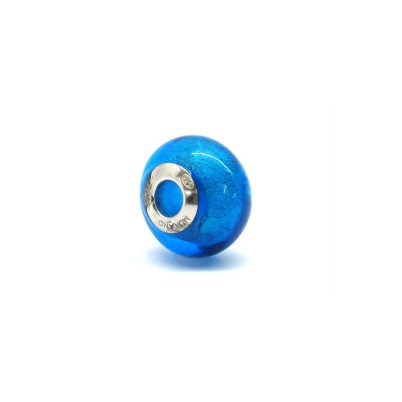 Charm Murano bleu satin