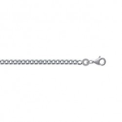 Bracelet maille gourmette en argent largeur 2.5 mm
