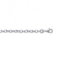 Bracelet maille forçat en argent largeur 2.6 mm