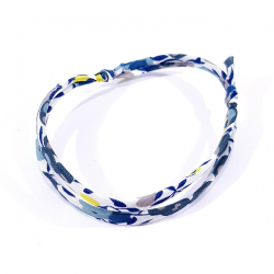 Bracelet tissu liberty motif mimosa