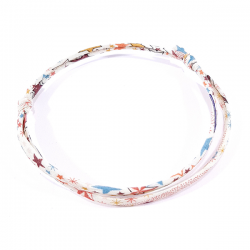 Bracelet tissu liberty motifs étoiles de toutes les couleurs