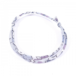 bracelet en tissu liberty couleur gris