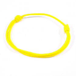 Bracelet cordon jaune canari