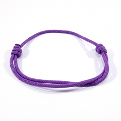 Bracelet cordon mauve lilas