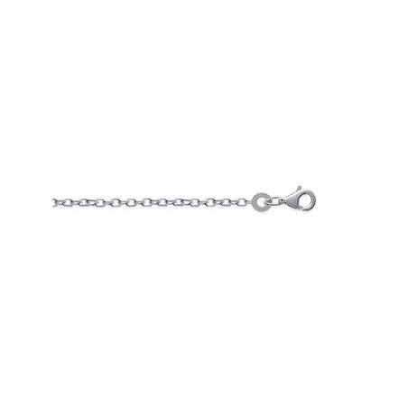 Chaîne maille forçat en argent 45 cm 1.6 mm