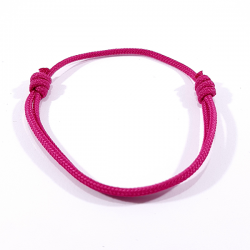 Bracelet cordon fuchsia