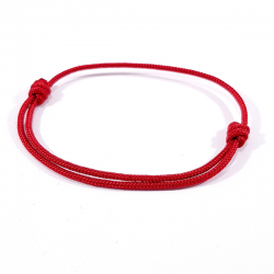 Bracelet cordon rouge