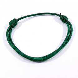 Bracelet cordon vert herbe