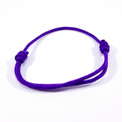 Bracelet cordon violet